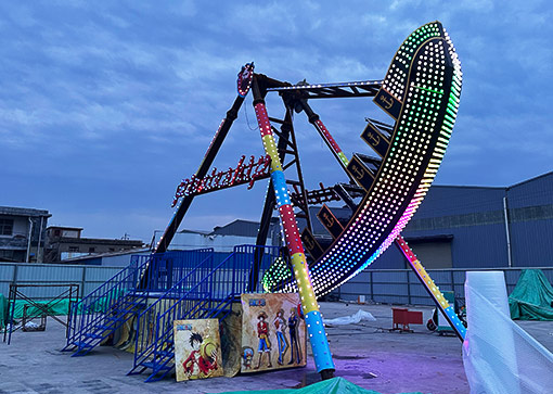 24 Seats Pirate Ship Ride For Sale With Led Lights