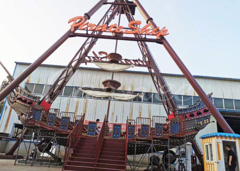Amusement Park Pirate Ship Ride
