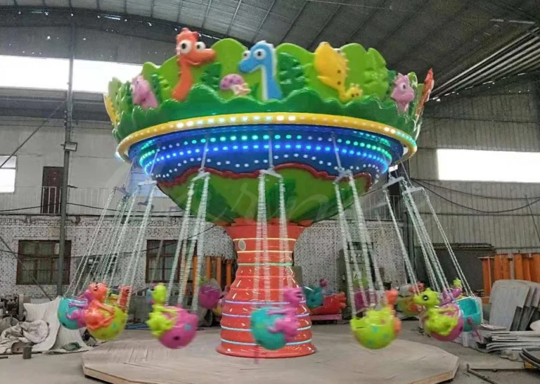 Dinosaur Themed Chair Swing Carnival Ride For Sale