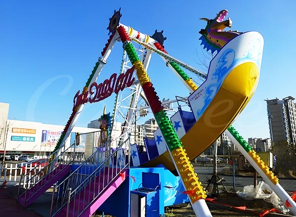 Dragon theme pirate ship amusement ride