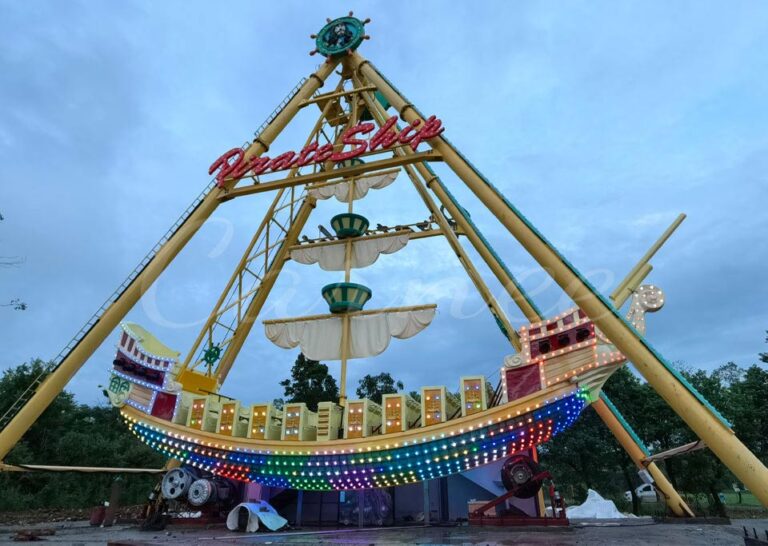 Large Pirate Ship Ride Amusement Park