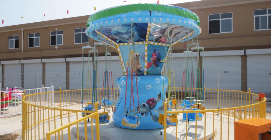Ocean Flying Swing Ride Video