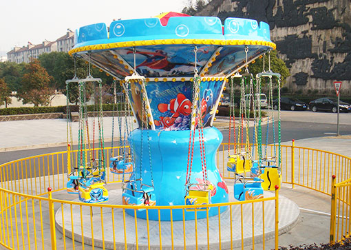 Ocean Themed Kiddie Flying Swing Ride