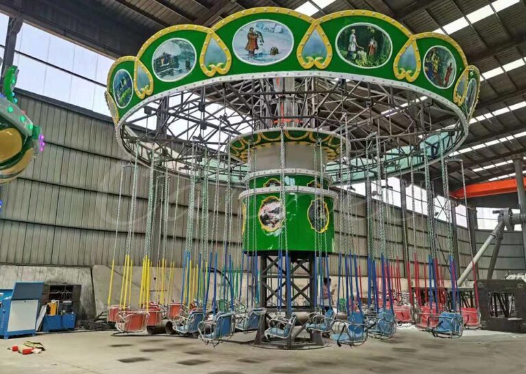 Safe 36-Seat Wave Swinger Ride For Parks
