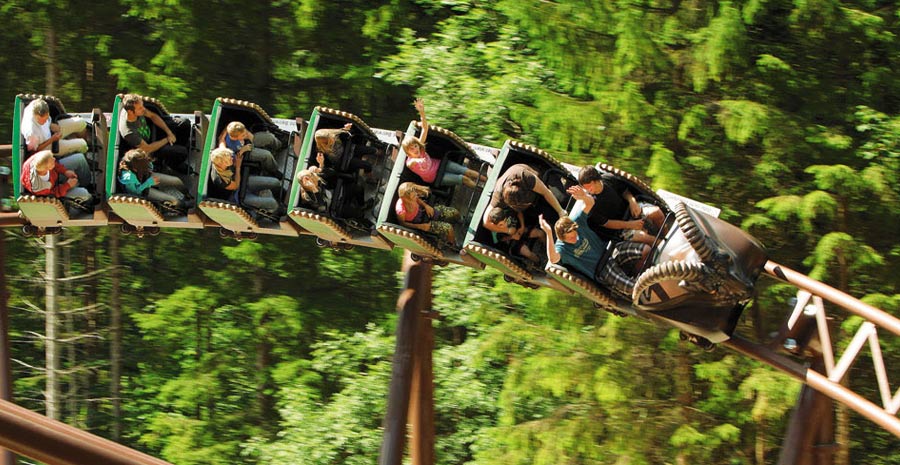 Family Roller Coaster Video