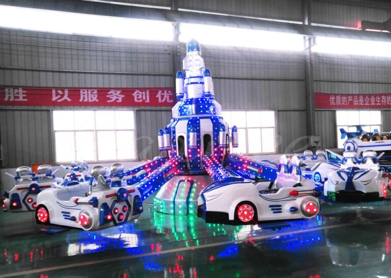 Self-Control Racing Car Ride with LED Lights