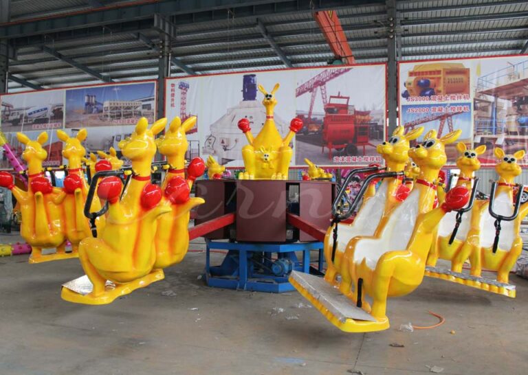 kangaroo-themed amusement ride for kids