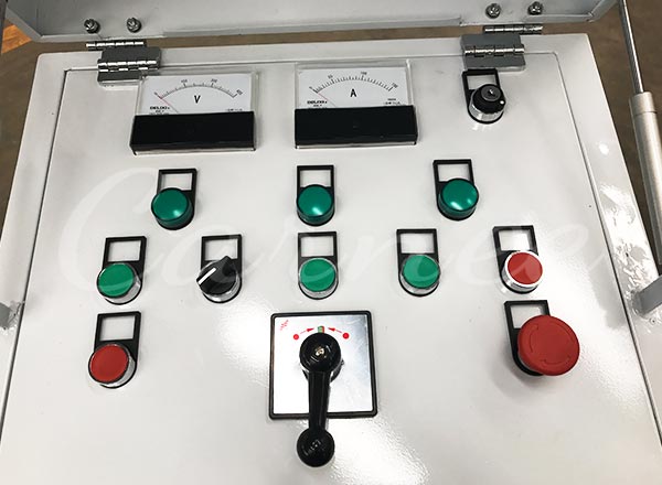 Control panel system for 40 seat foundation free pirate ship ride with safety switches