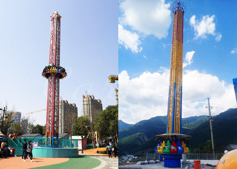 20m amusement park ride drop tower