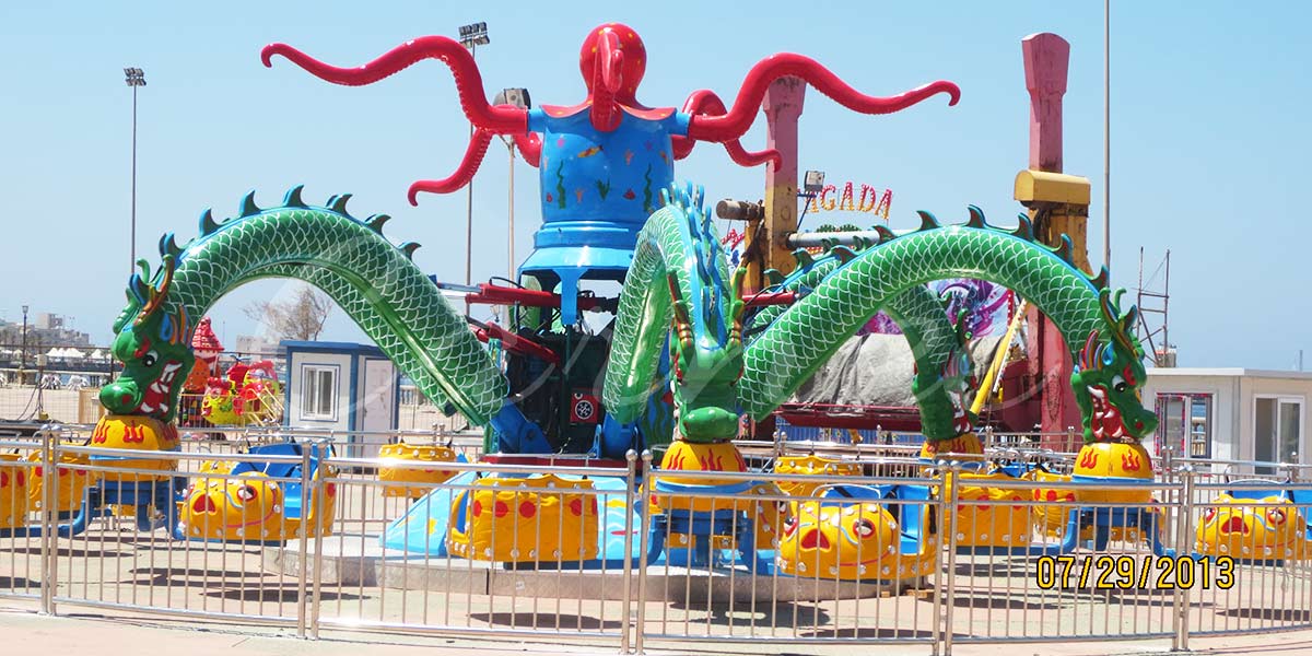 Amusement Park Octopus Rides