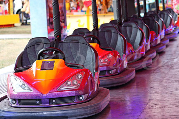 Colorful Bumper Cars Line-Up