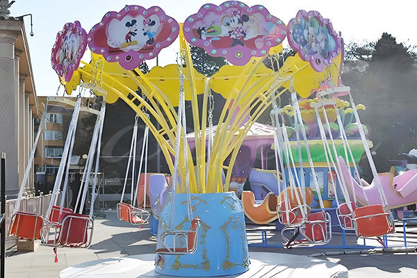 Kids Swing Ride with Flower Theme