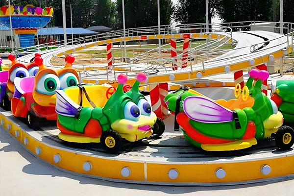 Kids roller coaster Ride with Colorful Cars