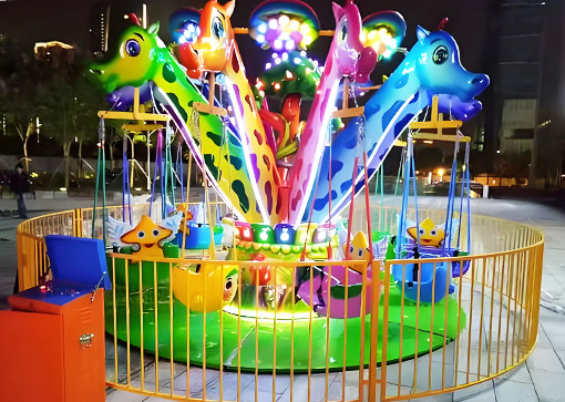 giraffe flying chair ride for sale