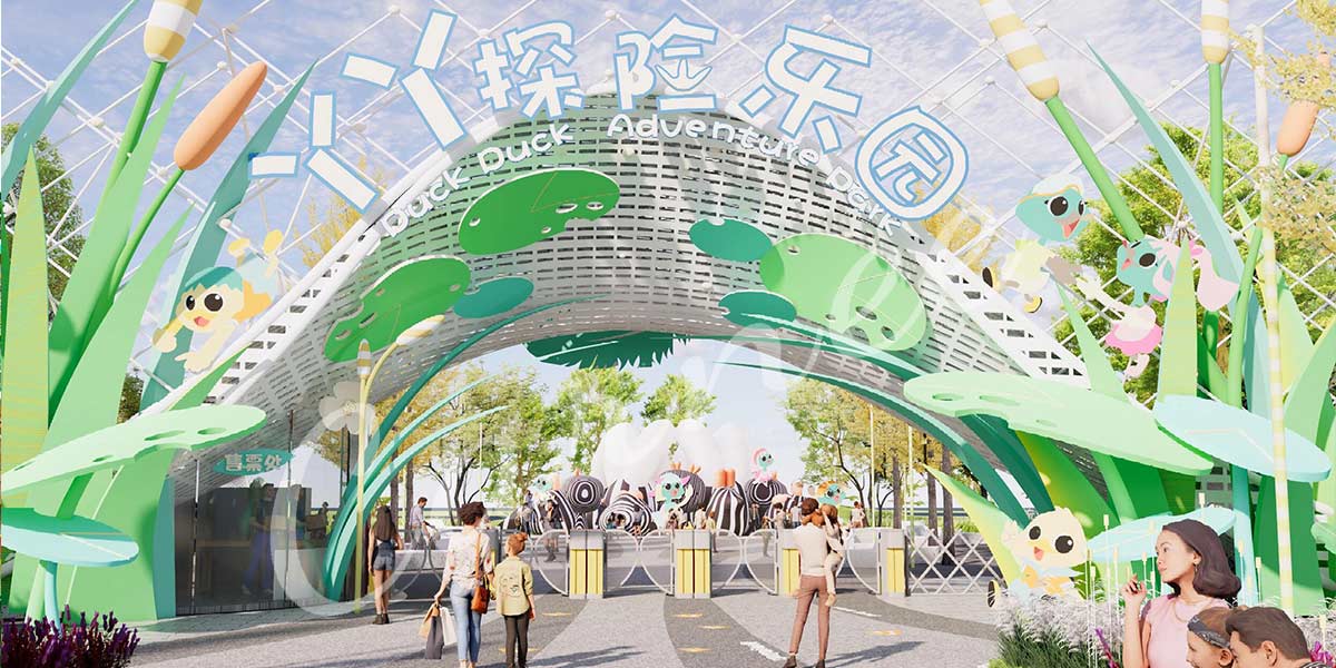 Forest Theme Park Design Layout