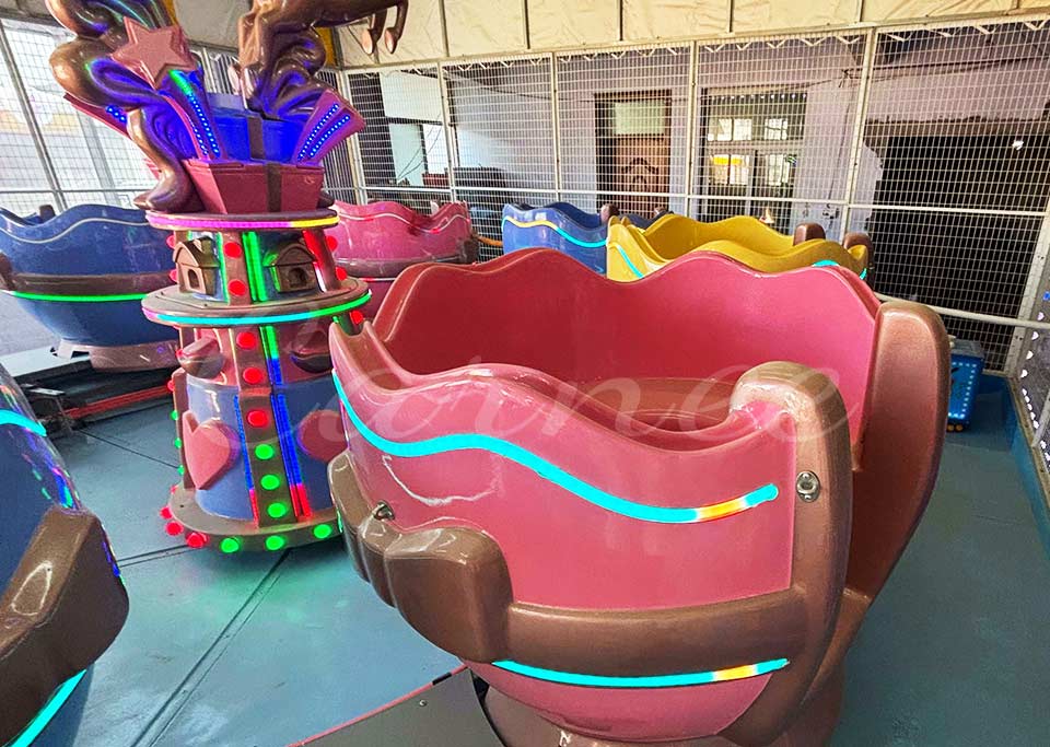 Led seat of Sweetheart Bubble House spray ball car rides