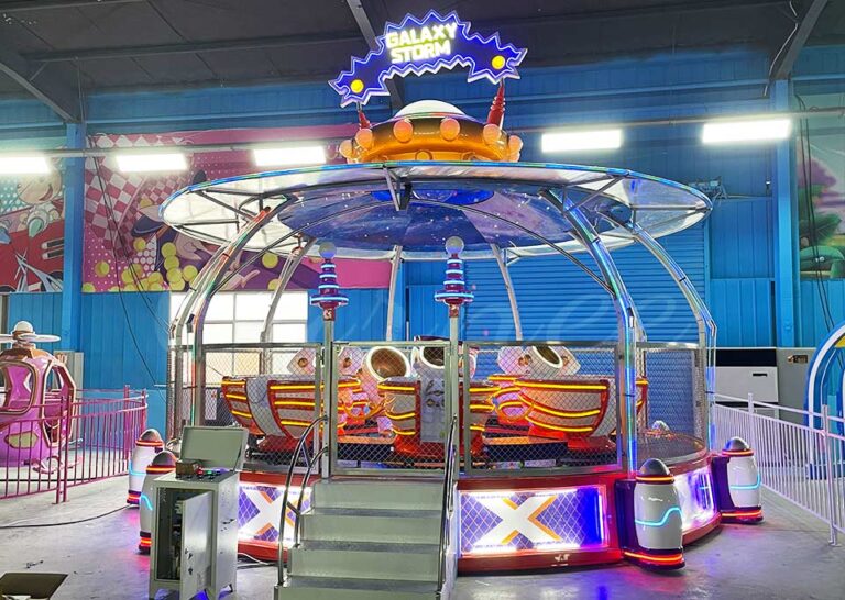 Galaxy Storm Amusement Ride with Colorful LED Lights