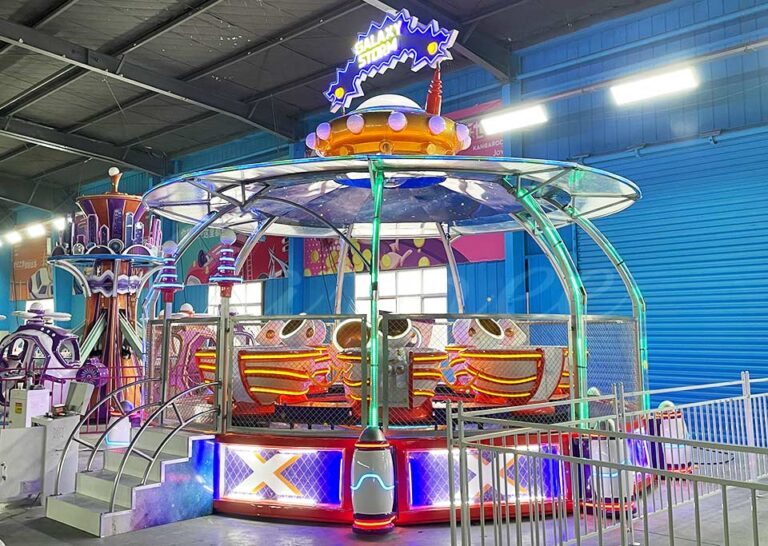 Amusement Park Galaxy Storm happy spray ball car rides with Colorful LED Lighting