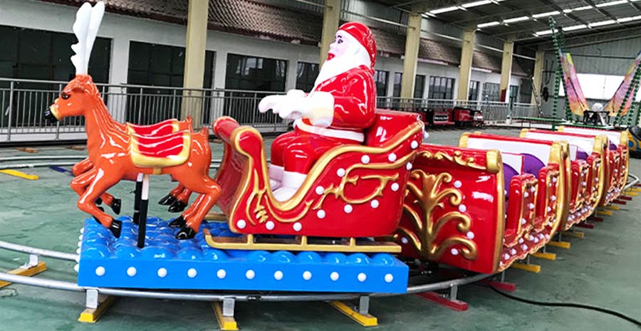 Christmas Kiddie Train Ride Video