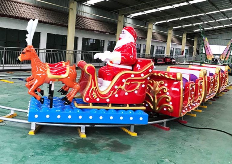 Christmas Santa Claus track train ride