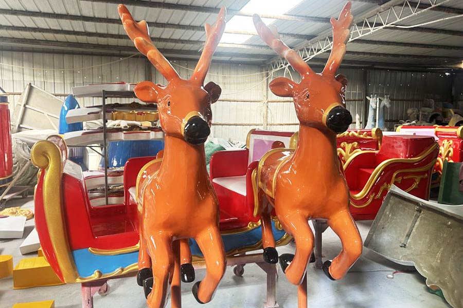 Christmas Themed Electric Train Ride for Kids