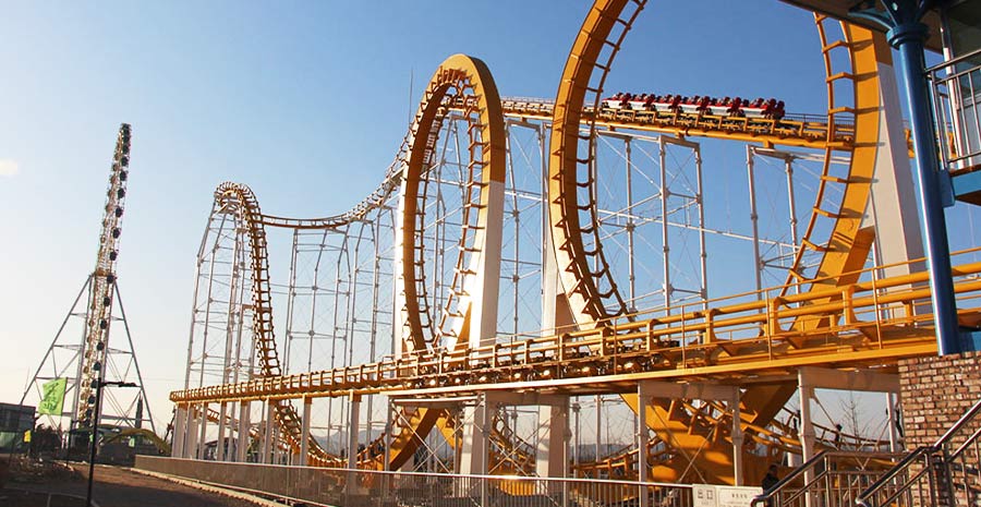 Six Loops Roller Coaster Video