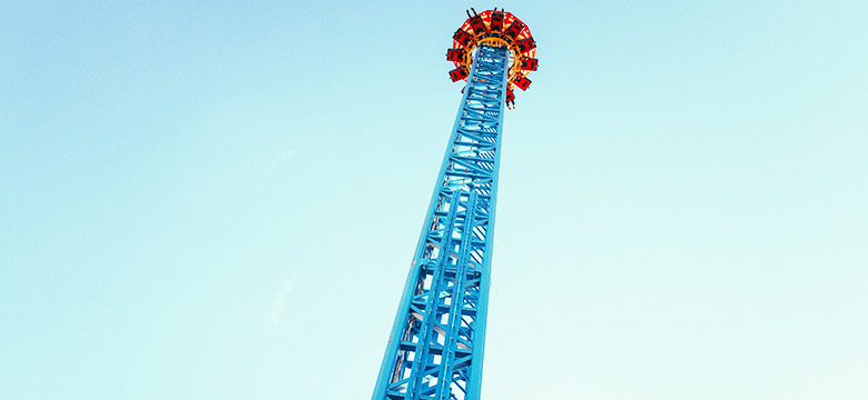 custom drop tower ride for amusement park