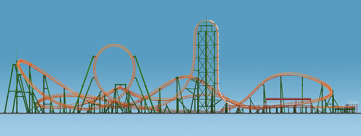 designing a vertical loop roller coaster