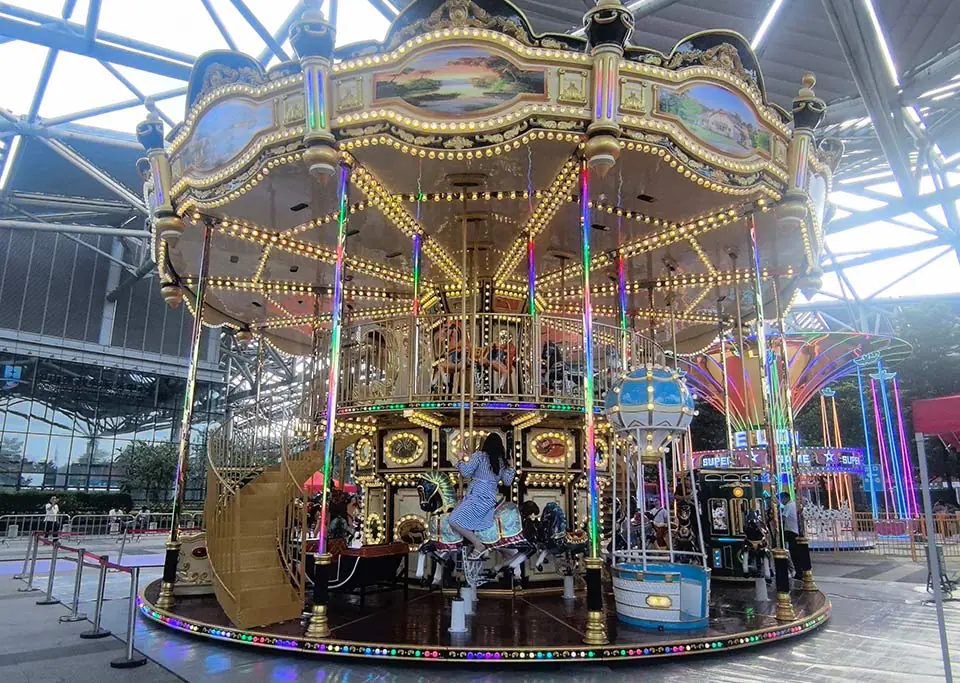 48 Seats Double Decker Merry Go Round For Sale