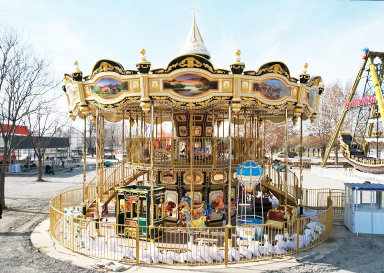 48 seats double decker carousel for amusement park