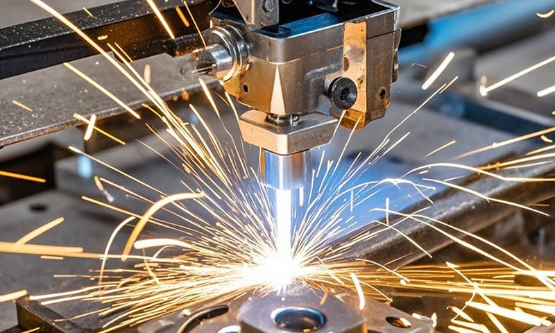 CNC cutting technology used to achieve high precision in roller coaster parts, ensuring smooth and accurate assembly for enhanced safety.