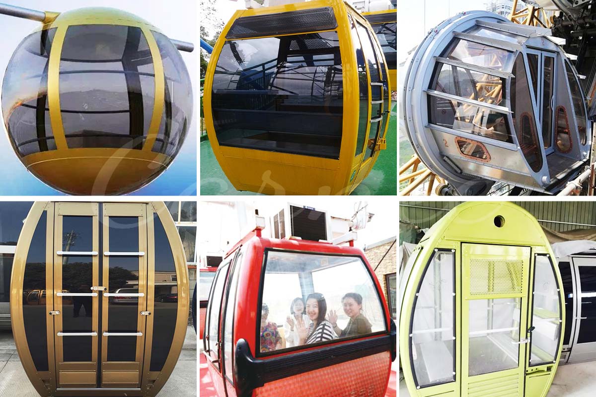 Cabin types of Giant ferris wheel rides