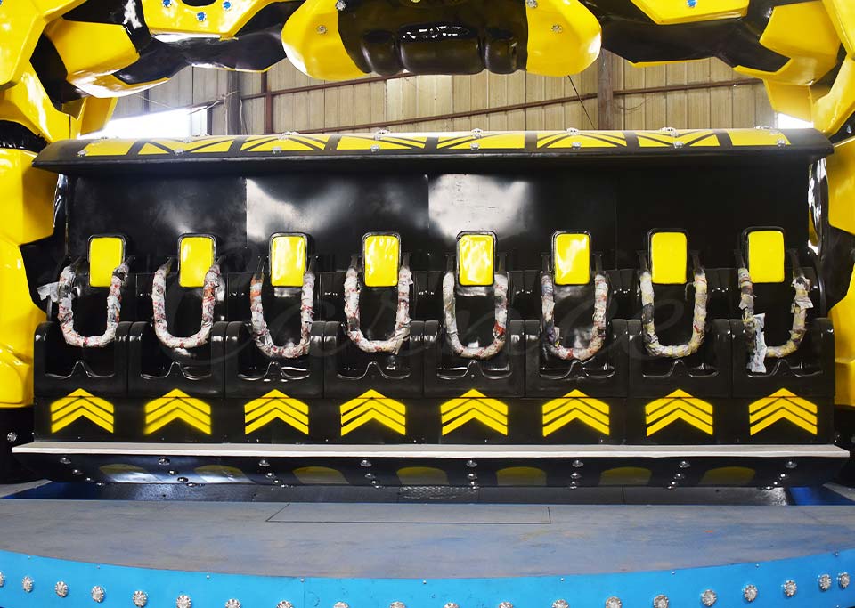 Crazy Robot Ride Close-Up