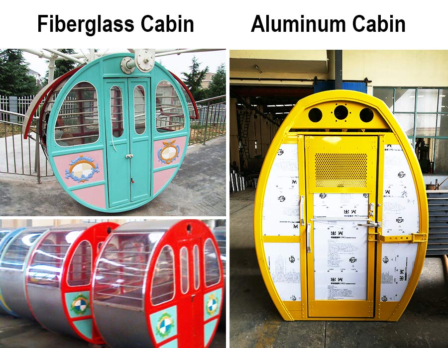 Ferris wheel cabin material