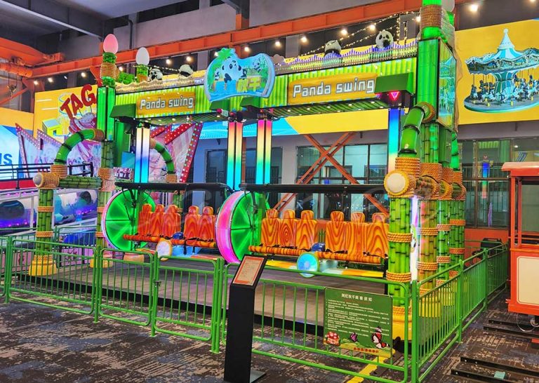 Panda theme happy swing ride