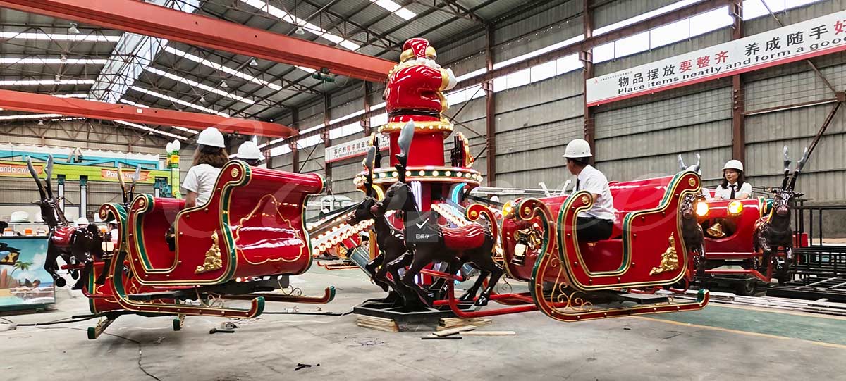 Santa Claus self-controlled plane factory