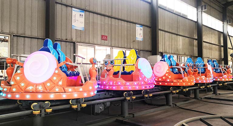 Custom seat options for backyard roller coaster, featuring colorful and comfortable seating arrangements tailored for different riders.