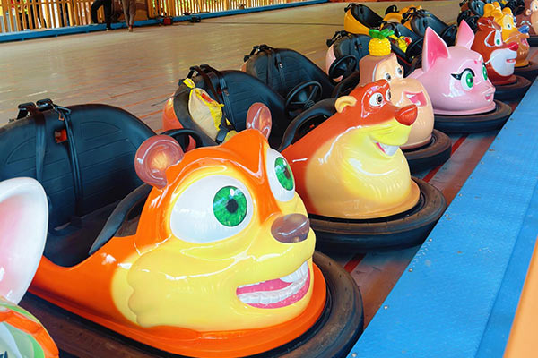 cartoon bumper cars
