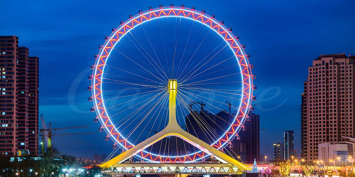dimensions of a ferris wheel