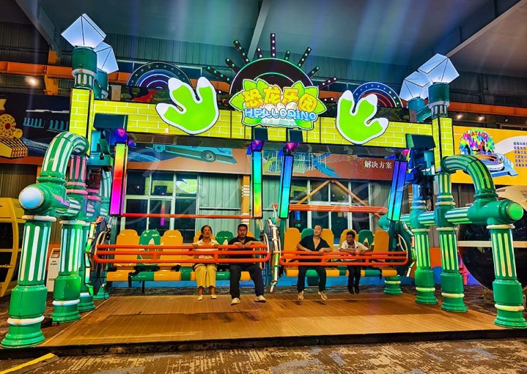 dinosaur swing carnival ride