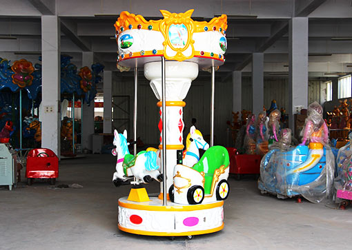 3 seats mini carousel ride for sale