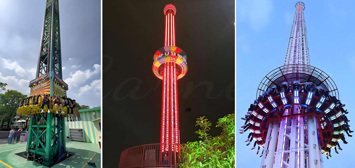 Parque de Atracciones Drop Tower Rides For Sale-Carnee
