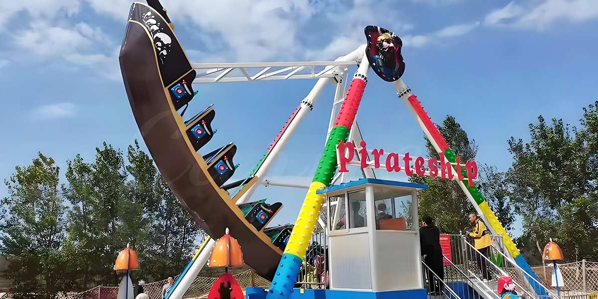 Parque de atracciones Swing Ride Pirate Ship - Thrilling Rides