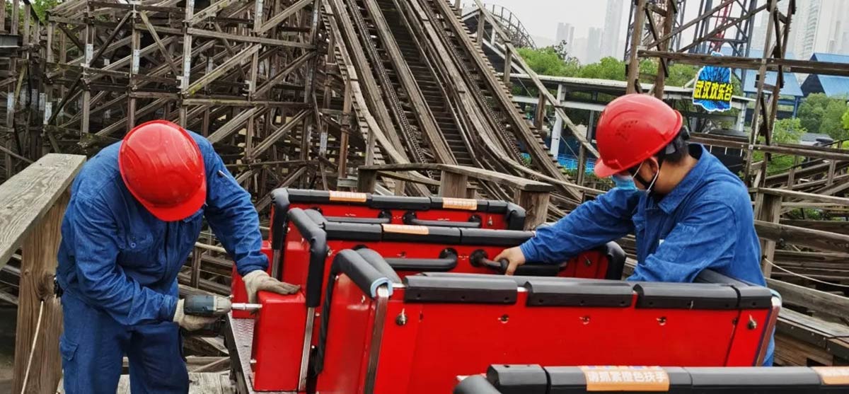 Daily Wood Roller Coaster Maintenance