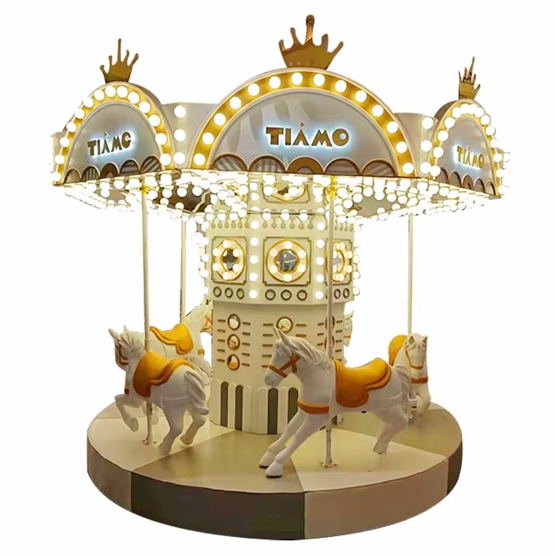 Glow at night small carousel ride for sale