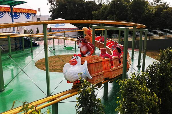 Steampunk City Backyard Roller Coaster Theme
