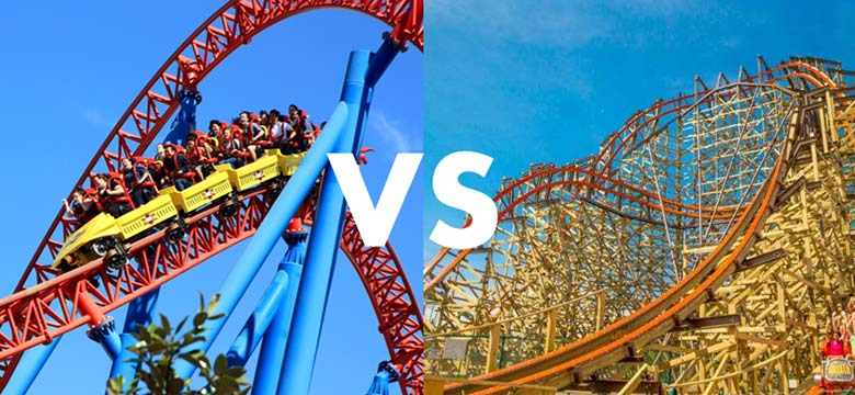 Wooden Roller Coaster vs Steel Roller Coaster Which One Wins