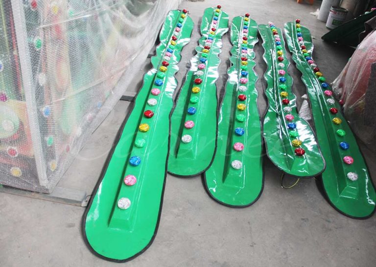 Braços de iluminação com lâmpadas de LED coloridas para o passeio de carnaval de paraquedistas