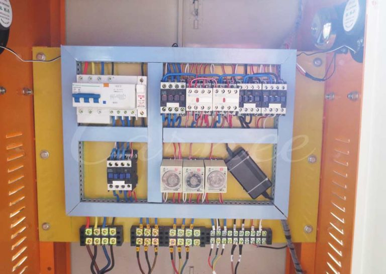 Caixa de controle elétrico do passeio de paraquedista com fiação e disjuntores de segurança