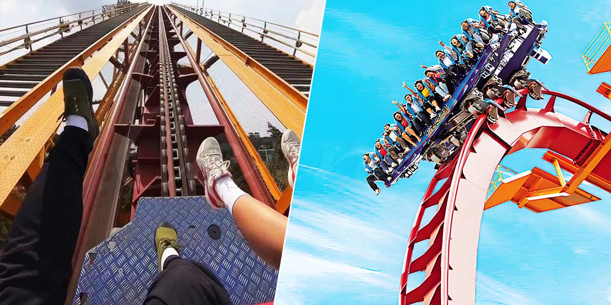 Wahana Sensasi Roller Coaster Jatuhkan Vertikal